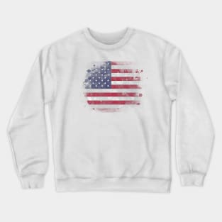 United States watercolor flag Crewneck Sweatshirt